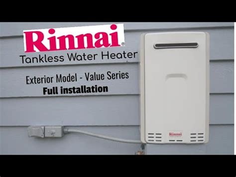 rinnai sheet metal tankless water heater box|exterior mounted tankless water heater.